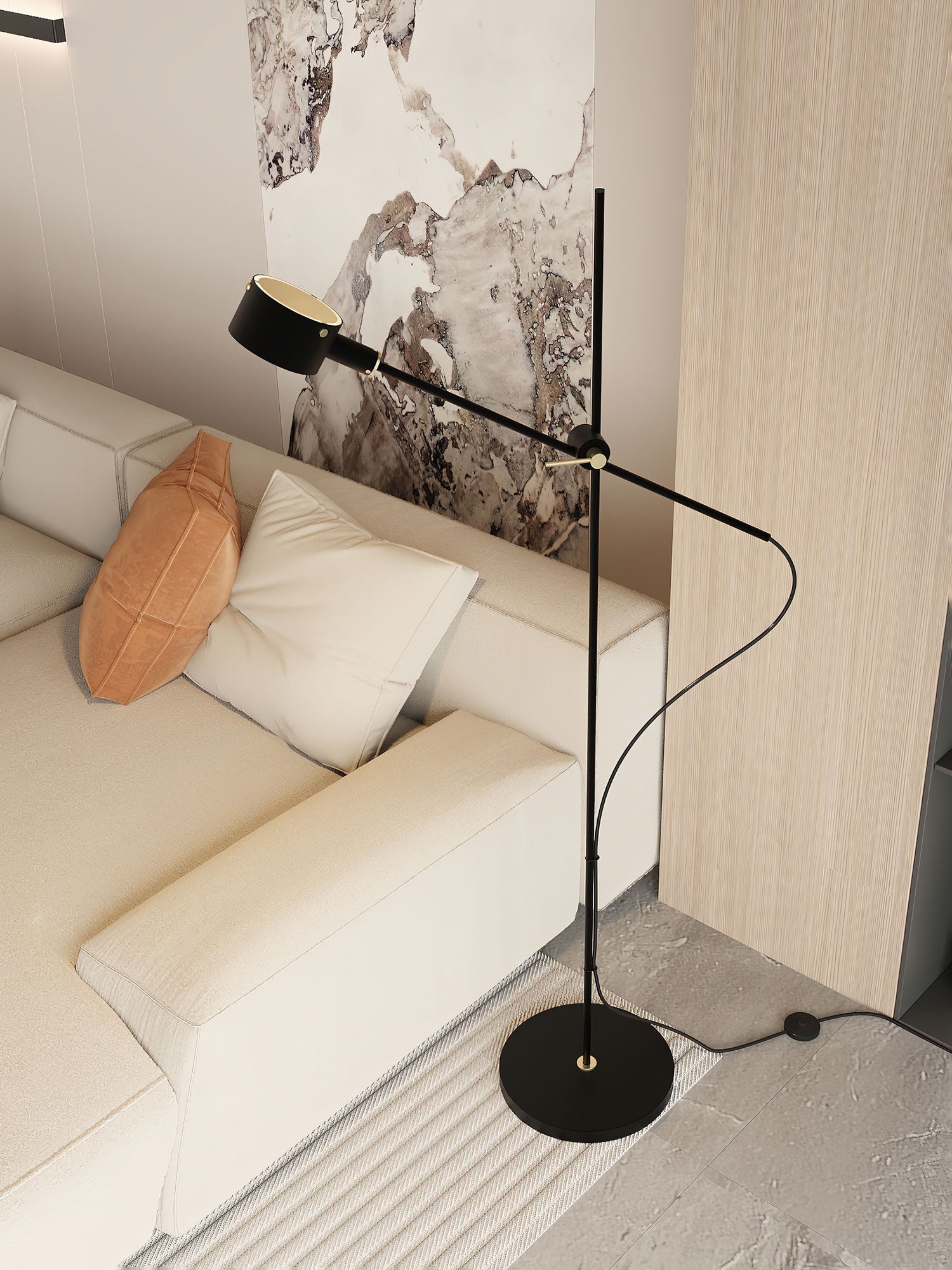Arclen Adjustable Arm Floor Lamp