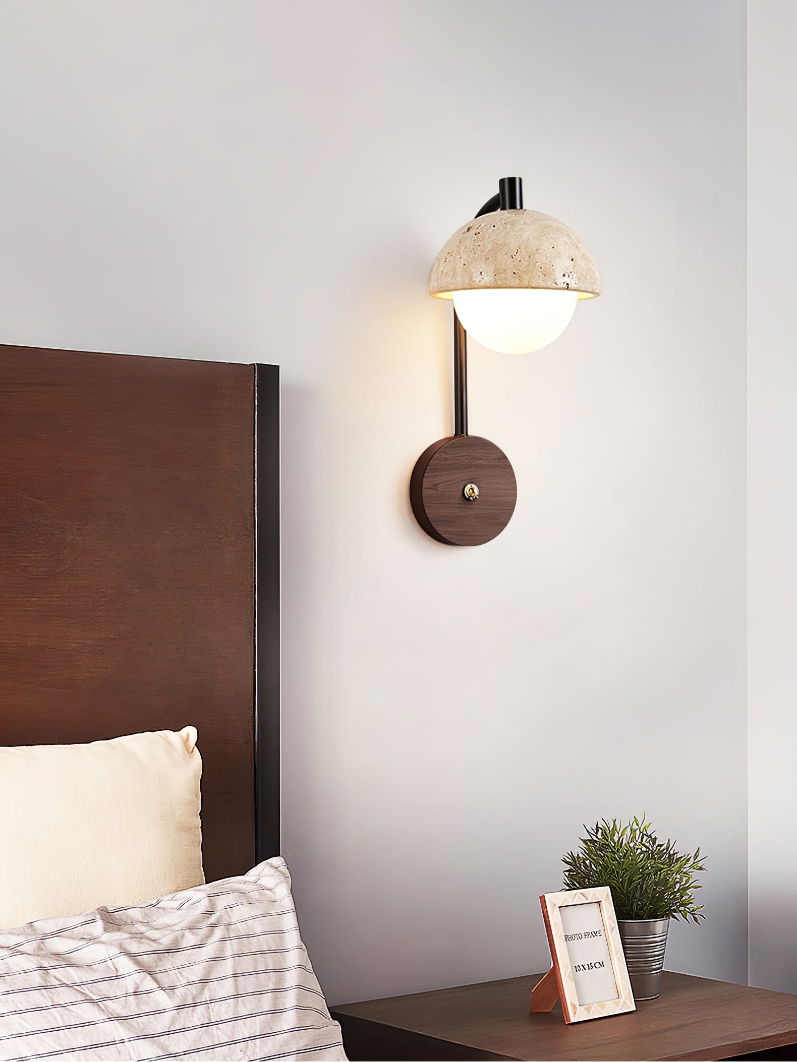 Ormaren Travertine Wall Light