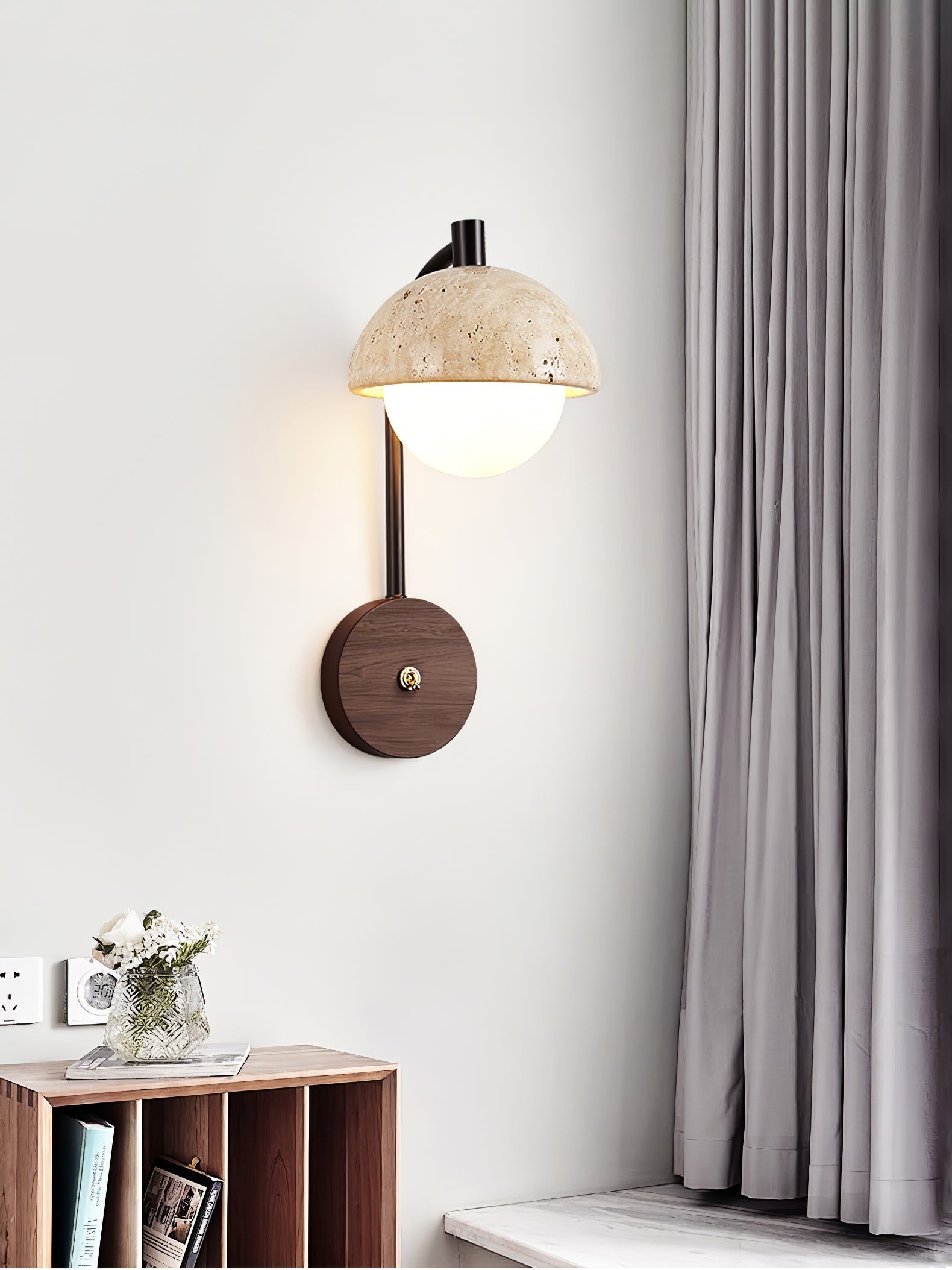 Ormaren Travertine Wall Light
