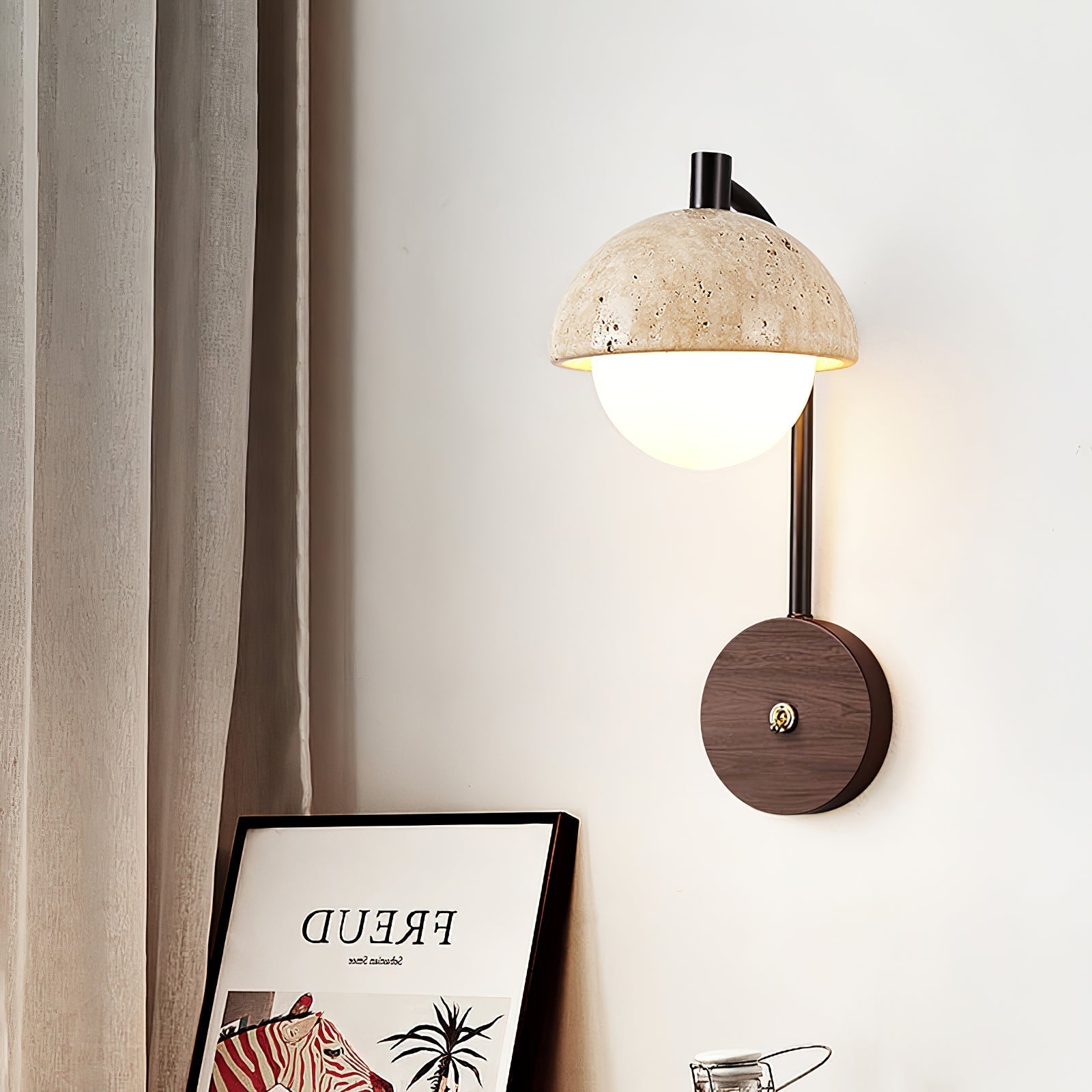 Ormaren Travertine Wall Light