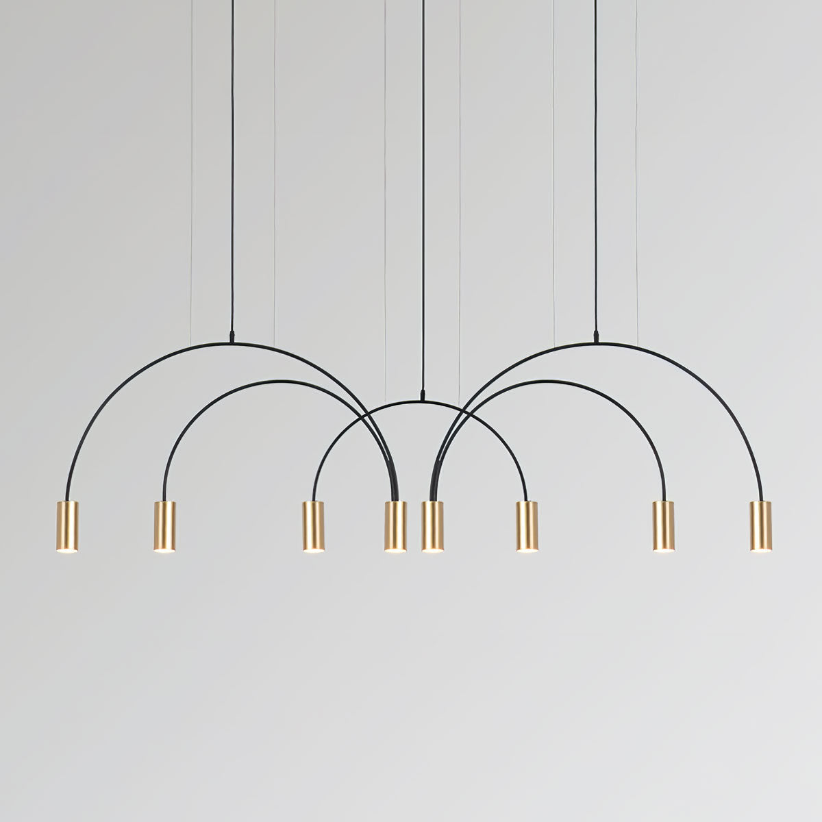 Noriel Pendant Lamp Overlapping Cylinder Minimalist Dining Room