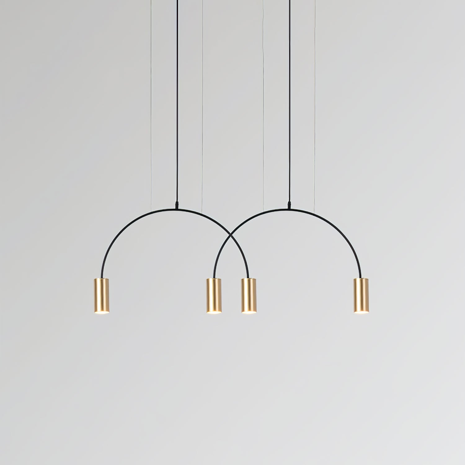 Noriel Pendant Lamp Overlapping Cylinder Minimalist Dining Room
