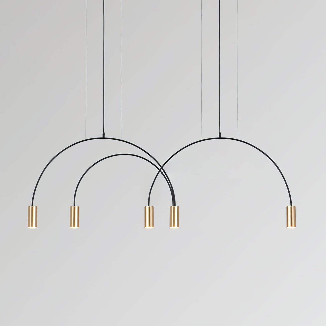 Noriel Pendant Lamp Overlapping Cylinder Minimalist Dining Room