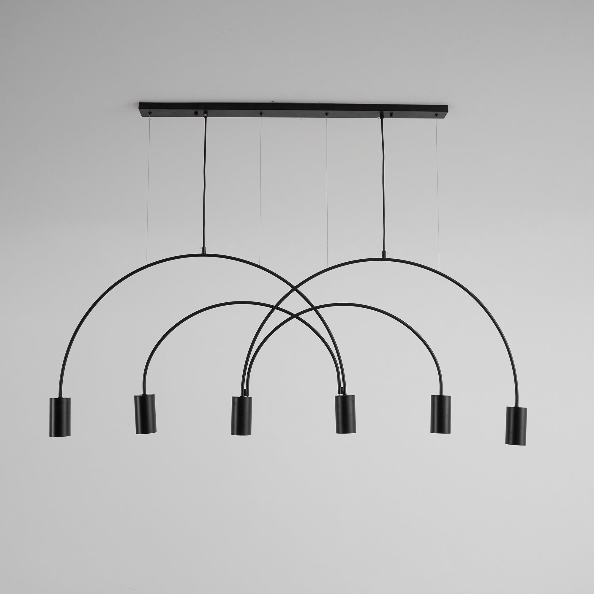 Noriel Pendant Lamp Overlapping Cylinder Minimalist Dining Room