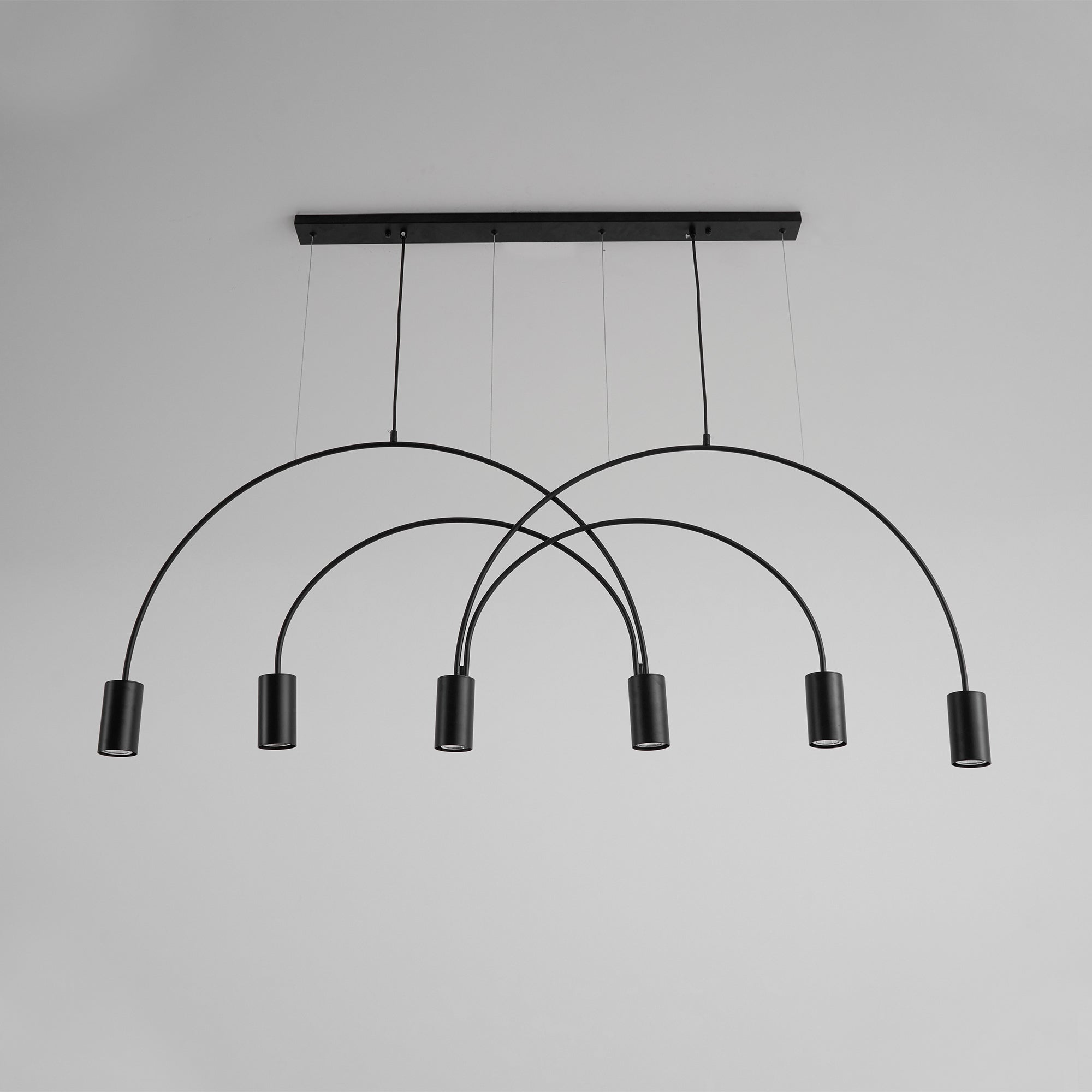 Noriel Pendant Lamp Overlapping Cylinder Minimalist Dining Room