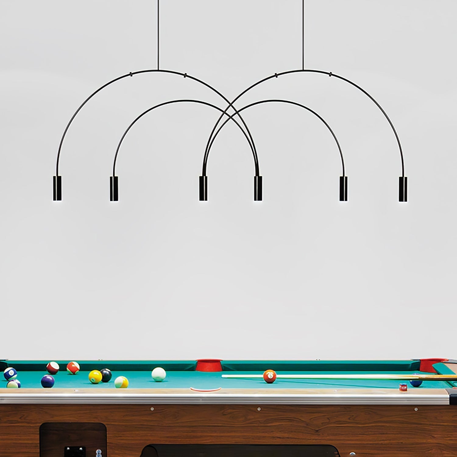 Noriel Pendant Lamp Overlapping Cylinder Minimalist Dining Room