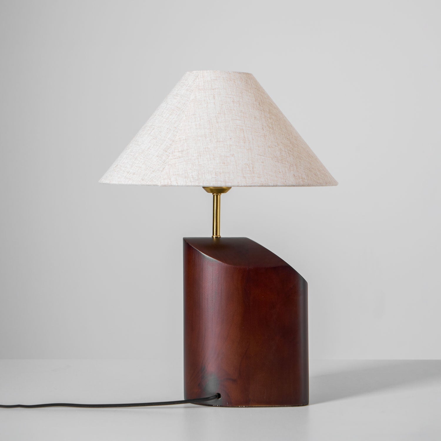 Halene Wood Fabric Table Lamp