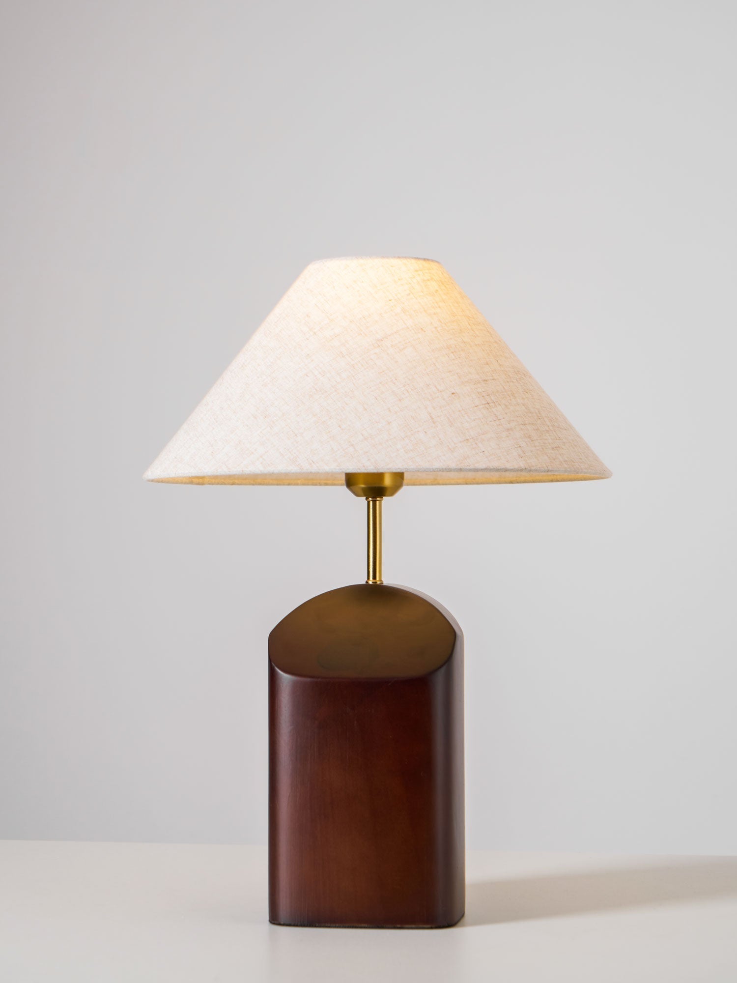 Halene Wood Fabric Table Lamp