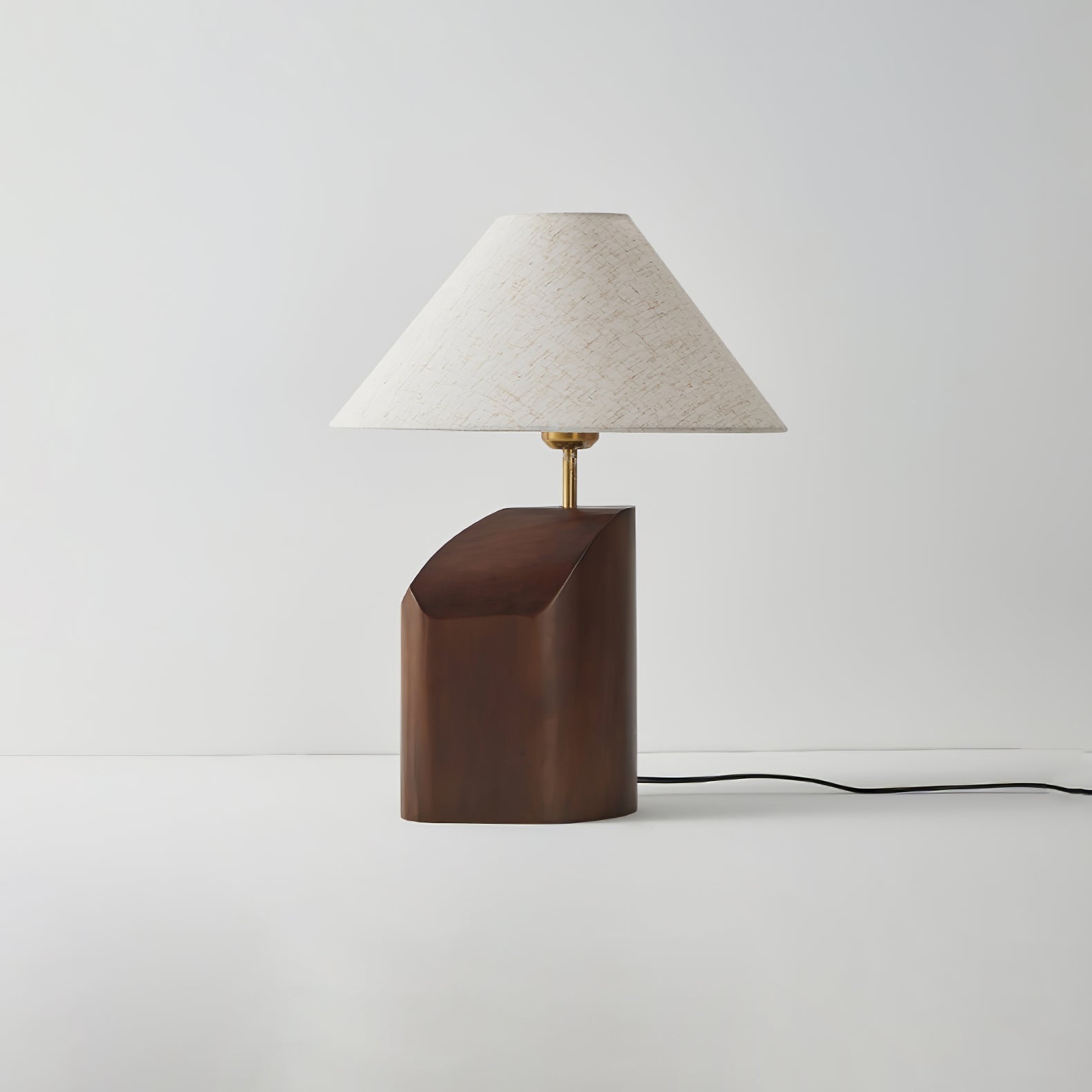 Halene Wood Fabric Table Lamp