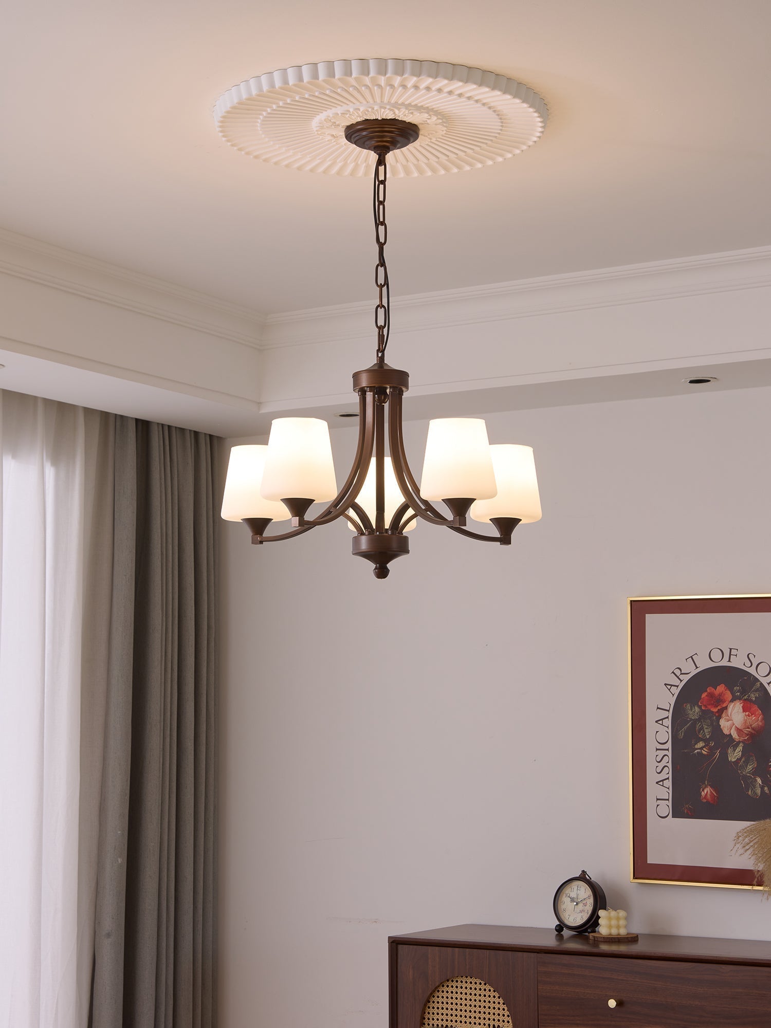 Ardena Elegance Vintage Classic Glass Chandelier