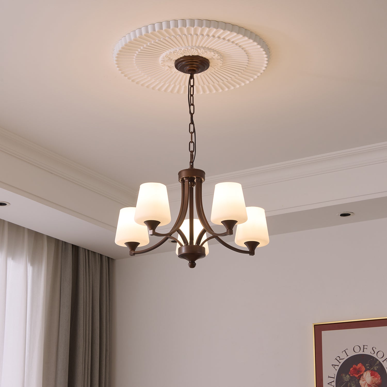 Ardena Elegance Vintage Classic Glass Chandelier