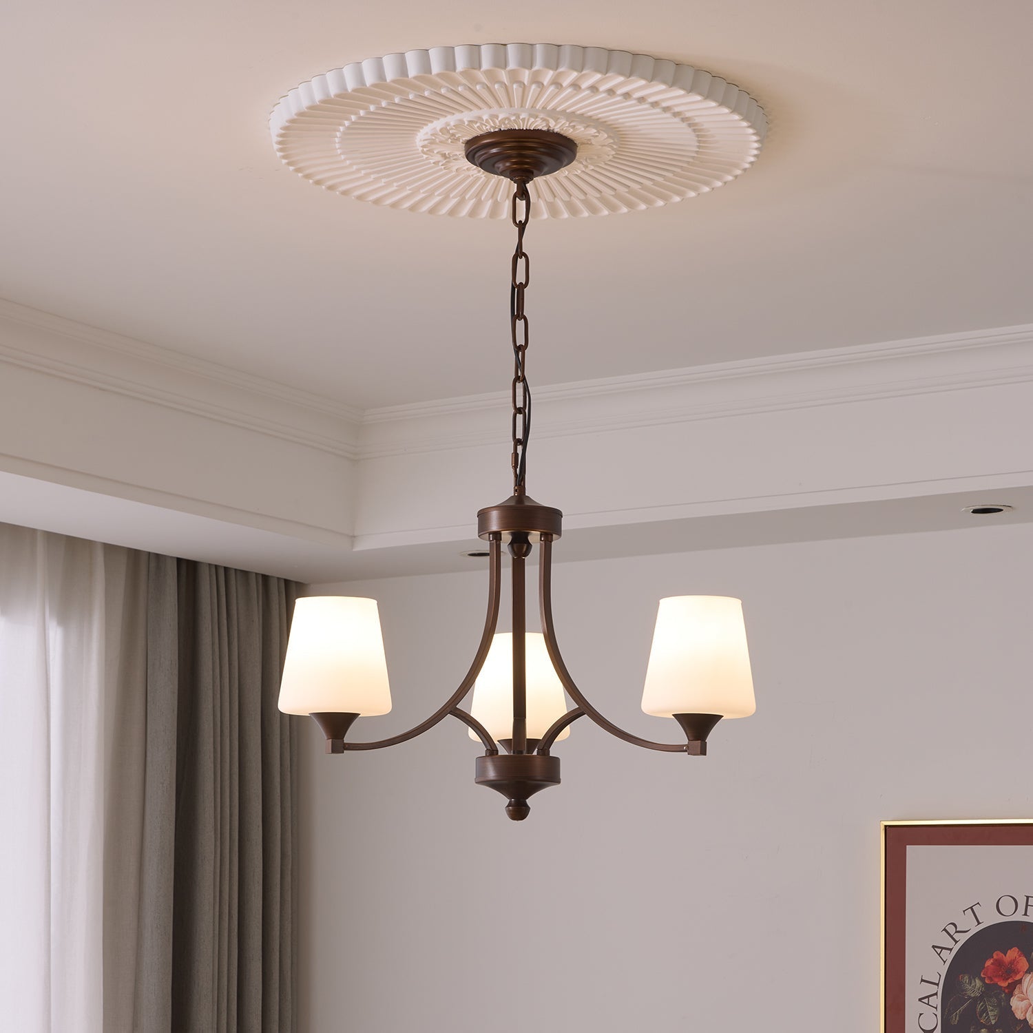 Ardena Elegance Vintage Classic Glass Chandelier