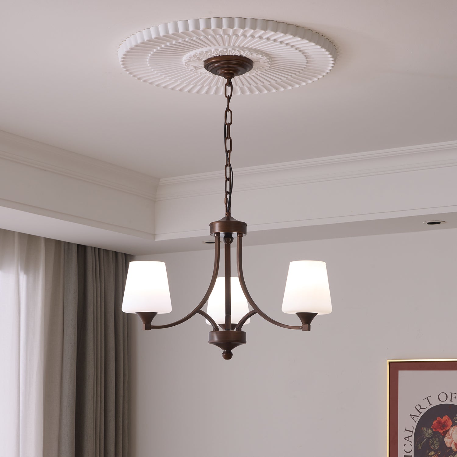 Ardena Elegance Vintage Classic Glass Chandelier