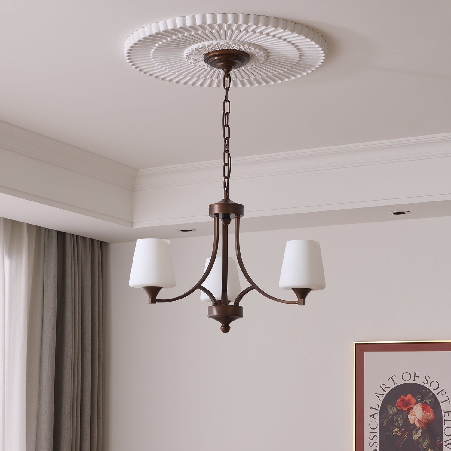 Ardena Elegance Vintage Classic Glass Chandelier