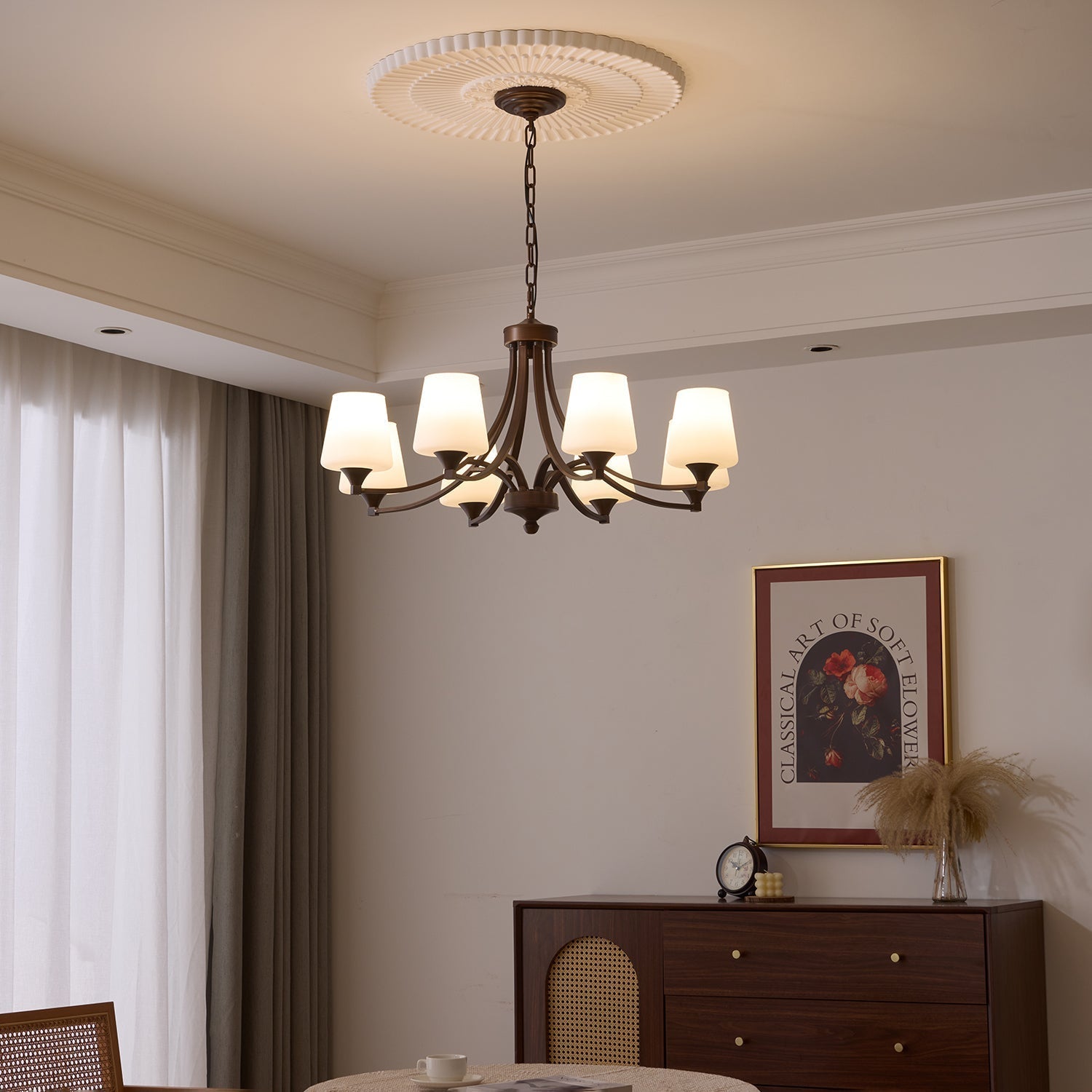 Ardena Elegance Vintage Classic Glass Chandelier