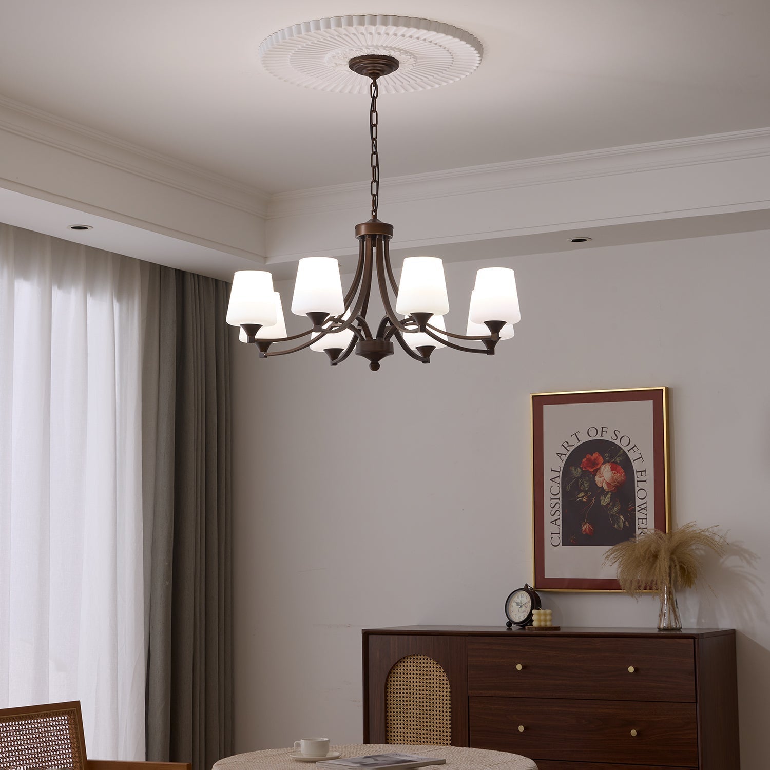 Ardena Elegance Vintage Classic Glass Chandelier