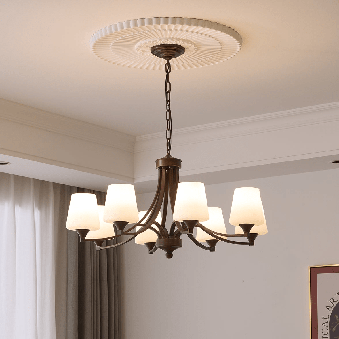 Ardena Elegance Vintage Classic Glass Chandelier