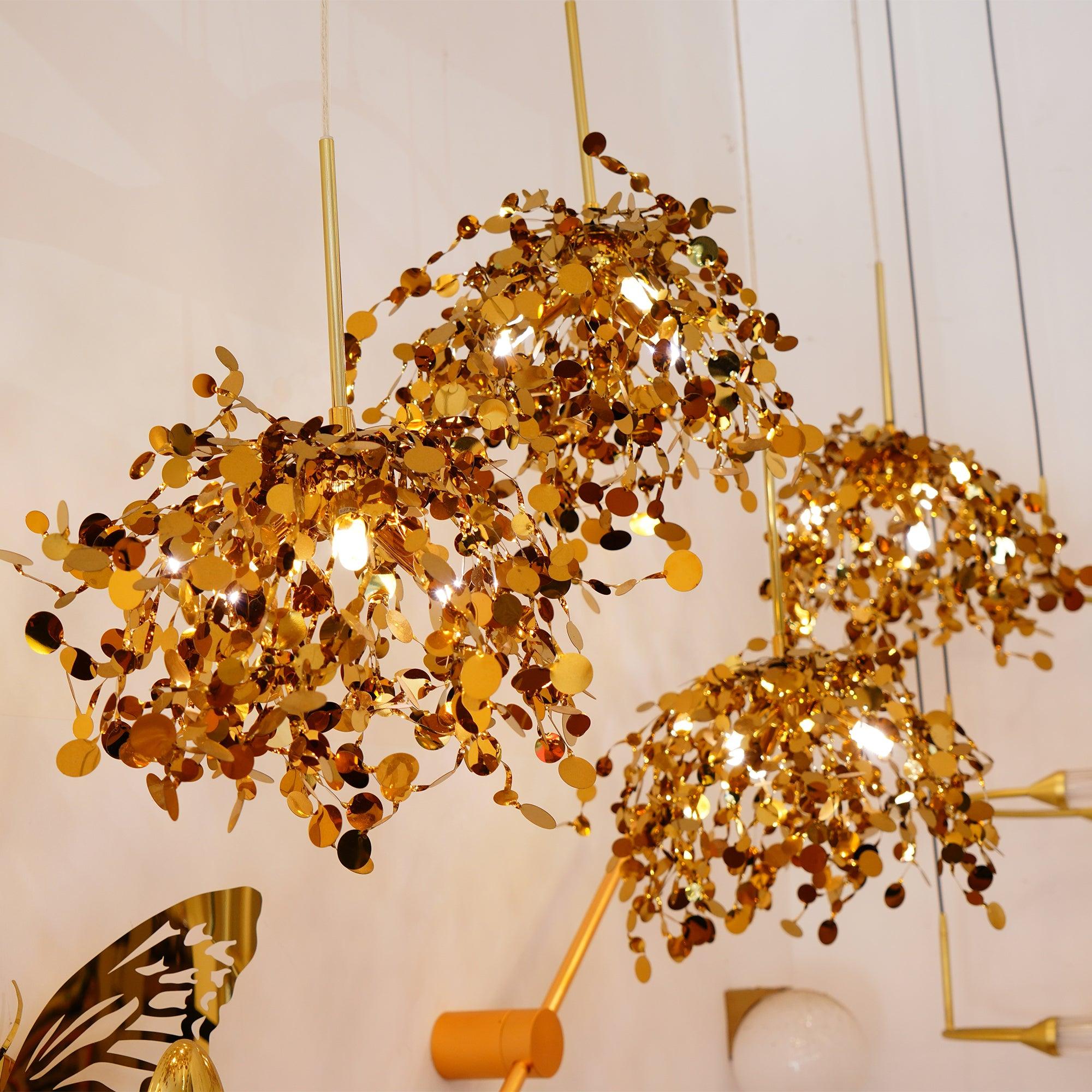 Noruielle Pendant Lamp Metallic Disc Cloud