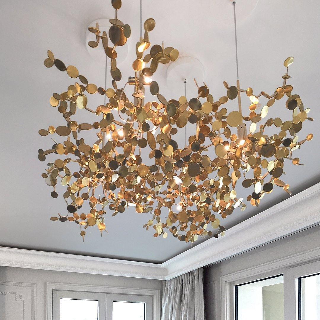 Noruielle Pendant Lamp Metallic Disc Cloud