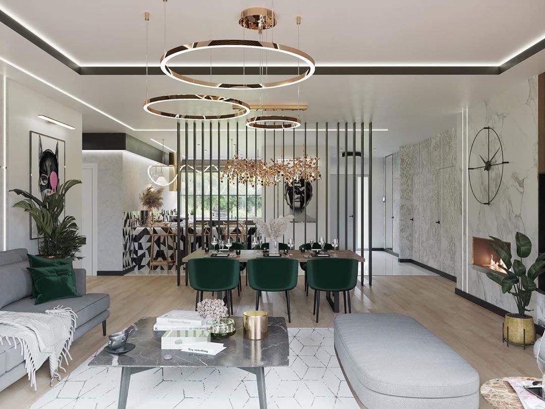 Noruielle Pendant Lamp Metallic Disc Cloud
