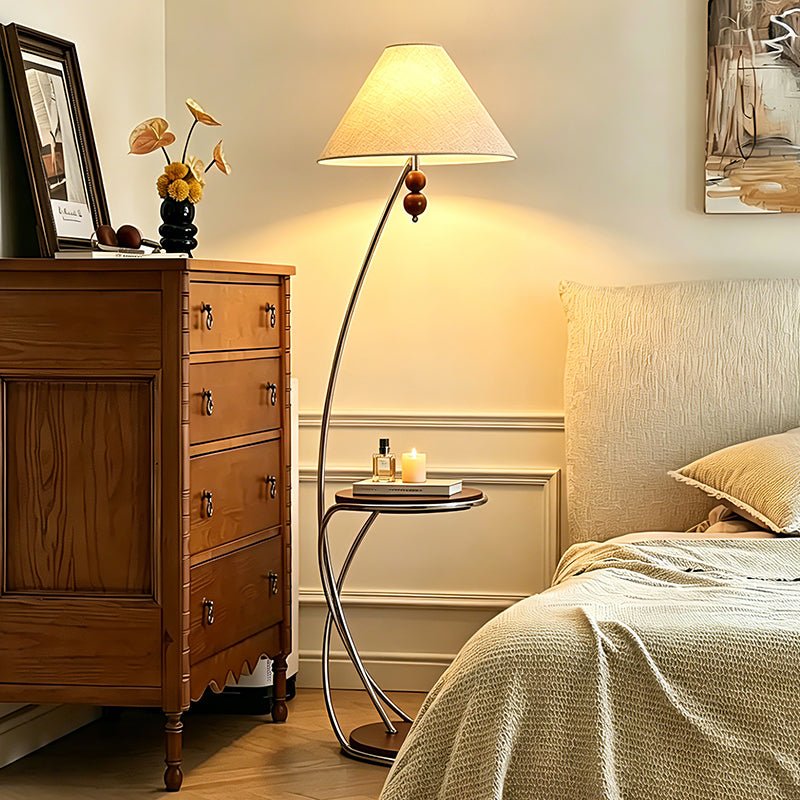Elaorina Curved Shelf Floor Lamp