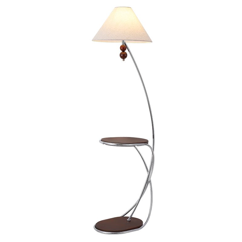 Elaorina Curved Shelf Floor Lamp