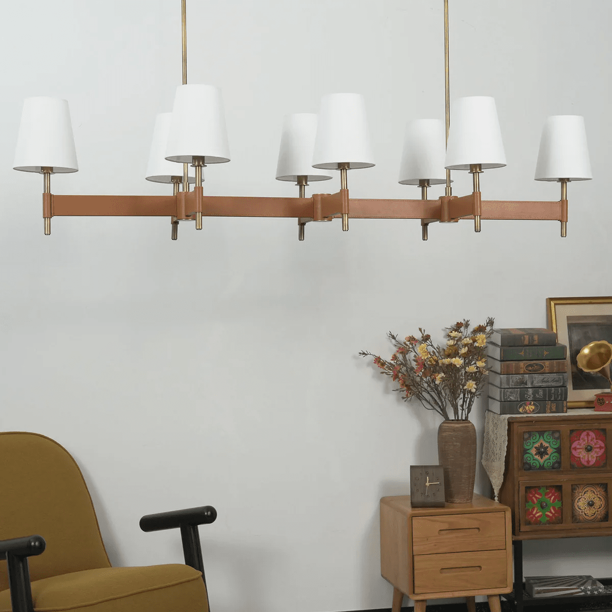 Arianna Leather Chandelier