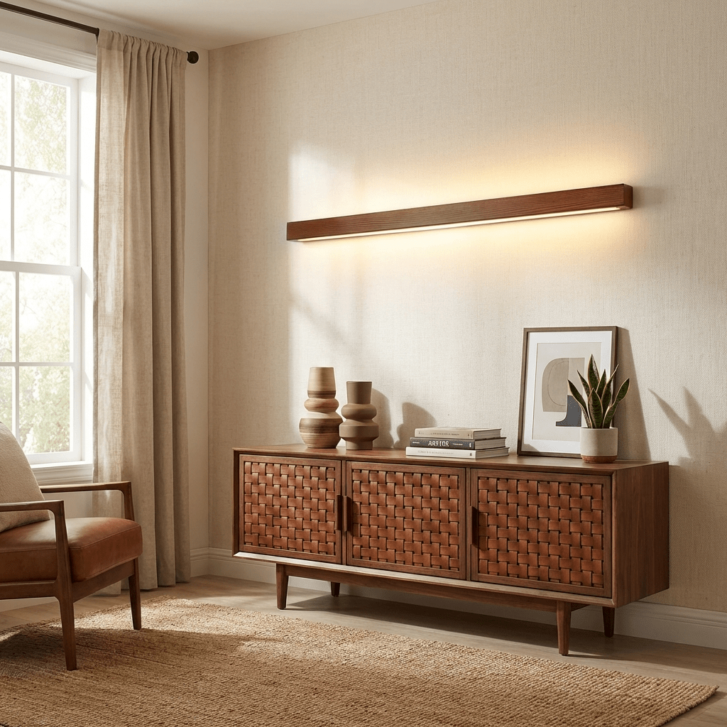 Hawley Linear Wood Indoor Wall Light