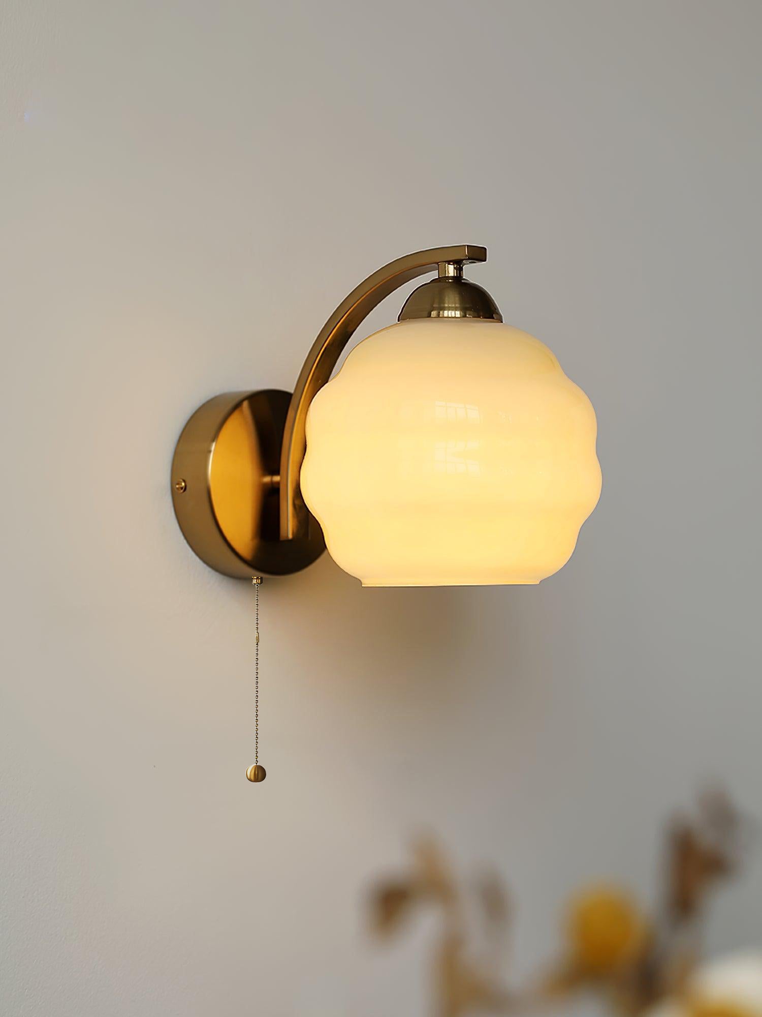 Jasenor Beauty Premium Nordic Art Glass Wall Lamp