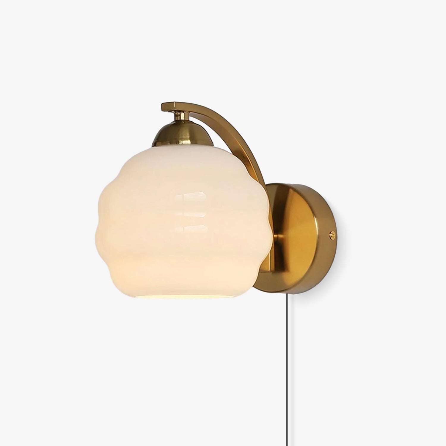 Eiraaine Wall Lamp Art Deco Glass Chrome