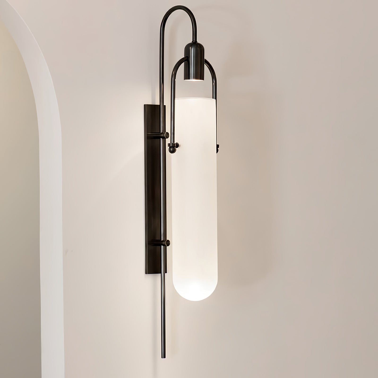 Liororaya Wall Lamp Arc Glass Modern