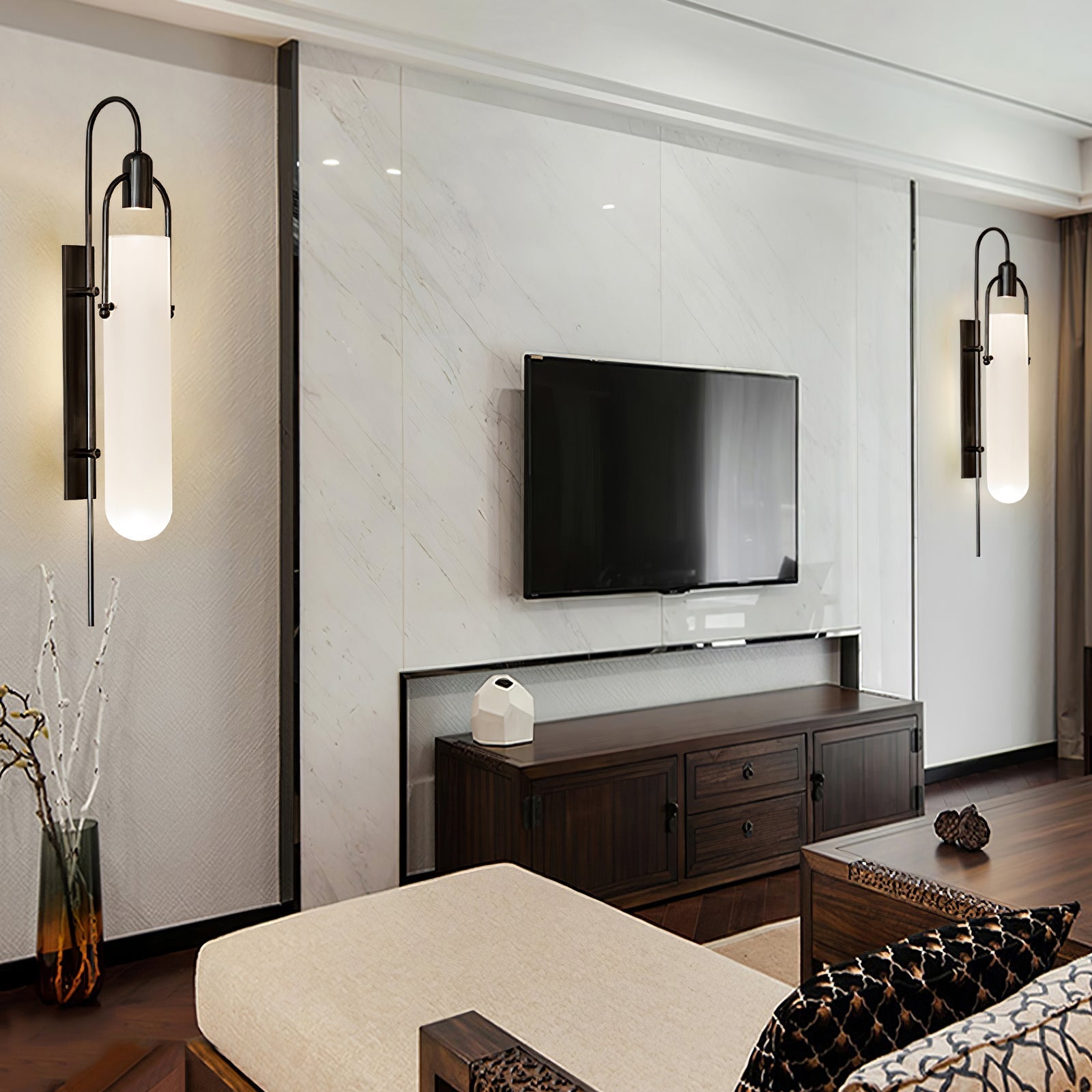 Liororaya Wall Lamp Arc Glass Modern