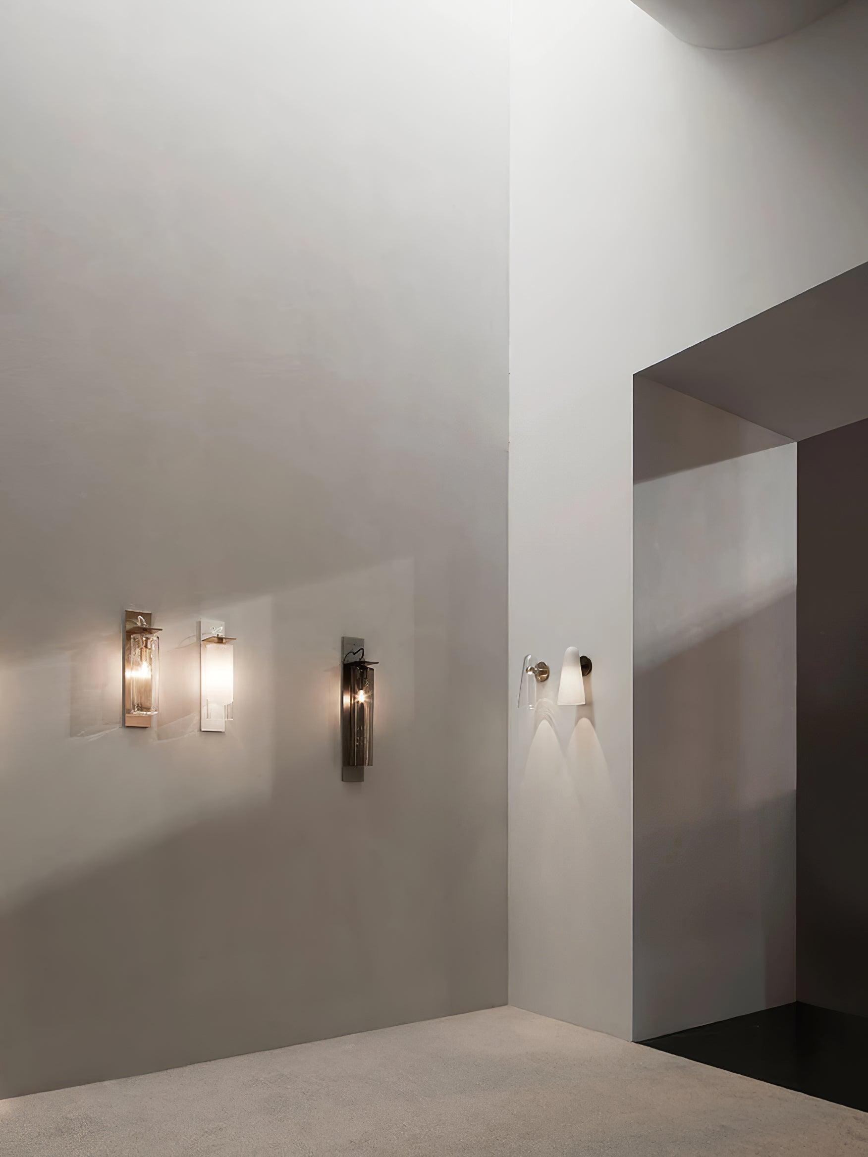 Velivira Conical Glass Wall Light
