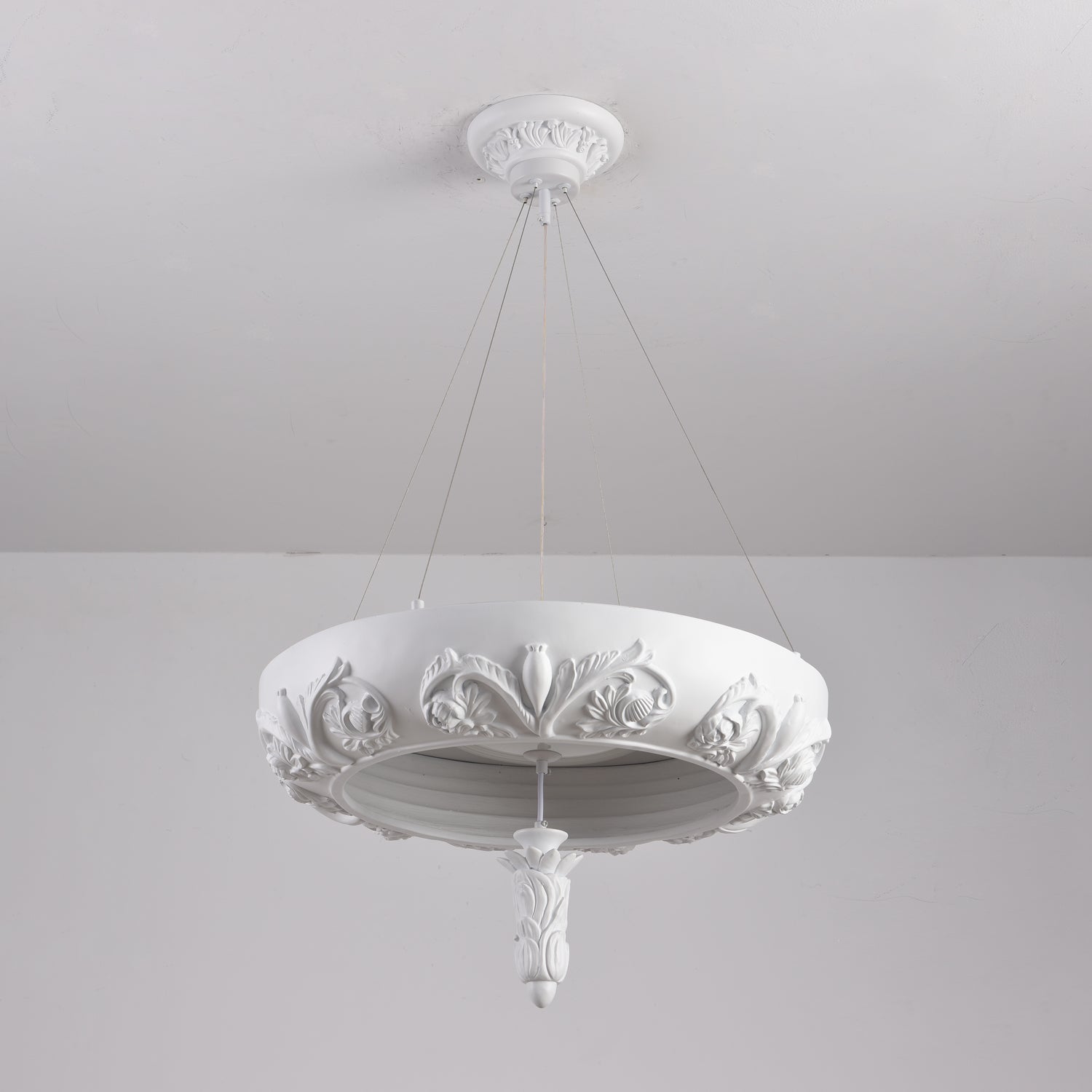 Rococo Plaster Pendant Chandelier