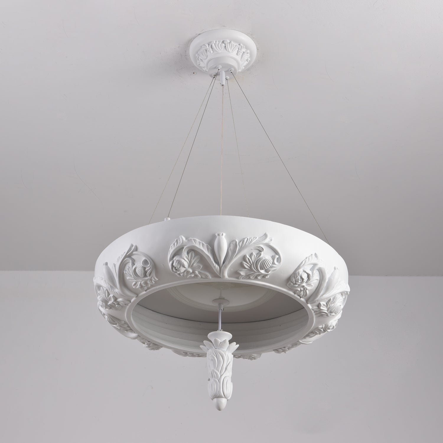 Rococo Plaster Pendant Chandelier