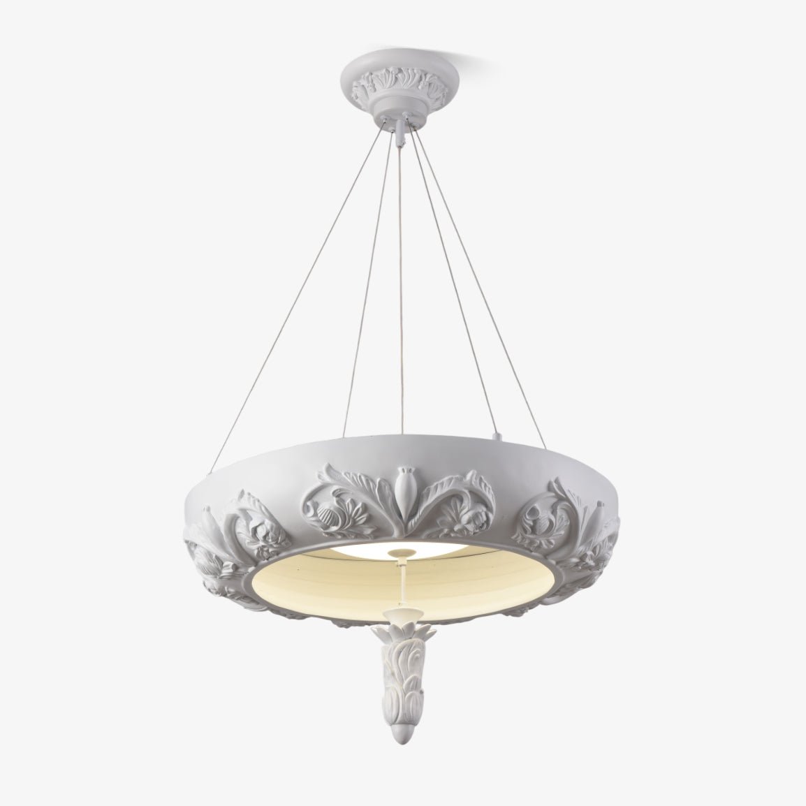 Rococo Plaster Pendant Chandelier