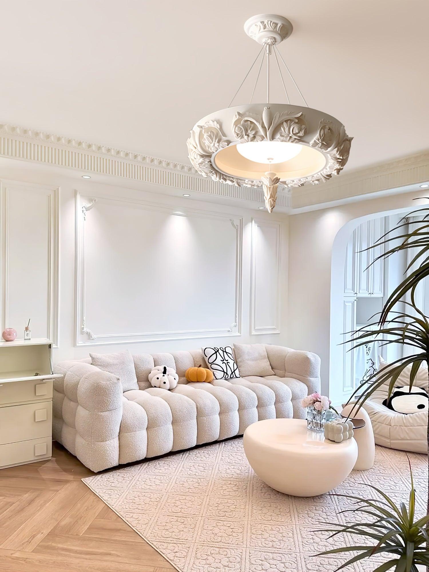 Rococo Plaster Pendant Chandelier
