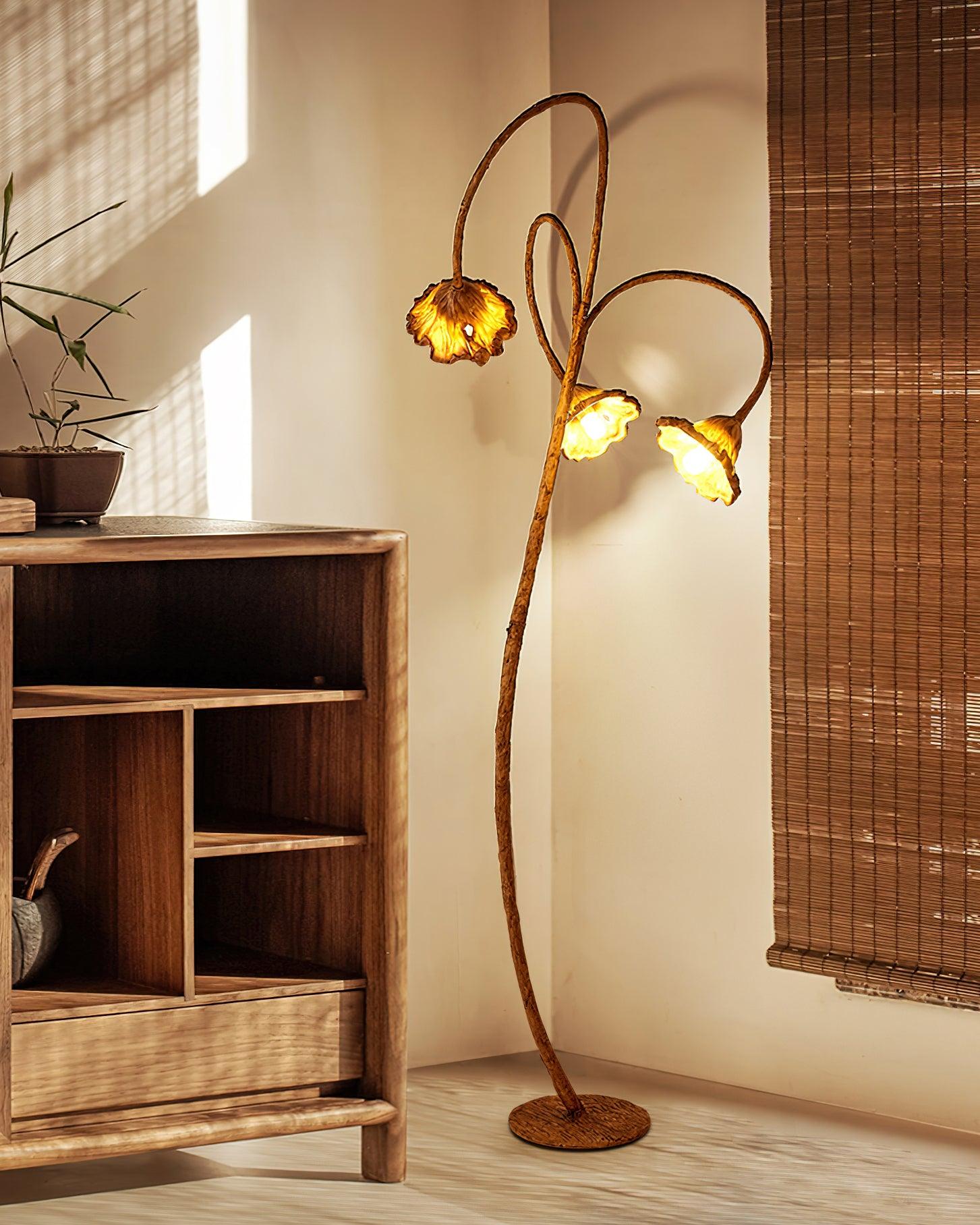 Ailo Natural Resin Floor Lamp
