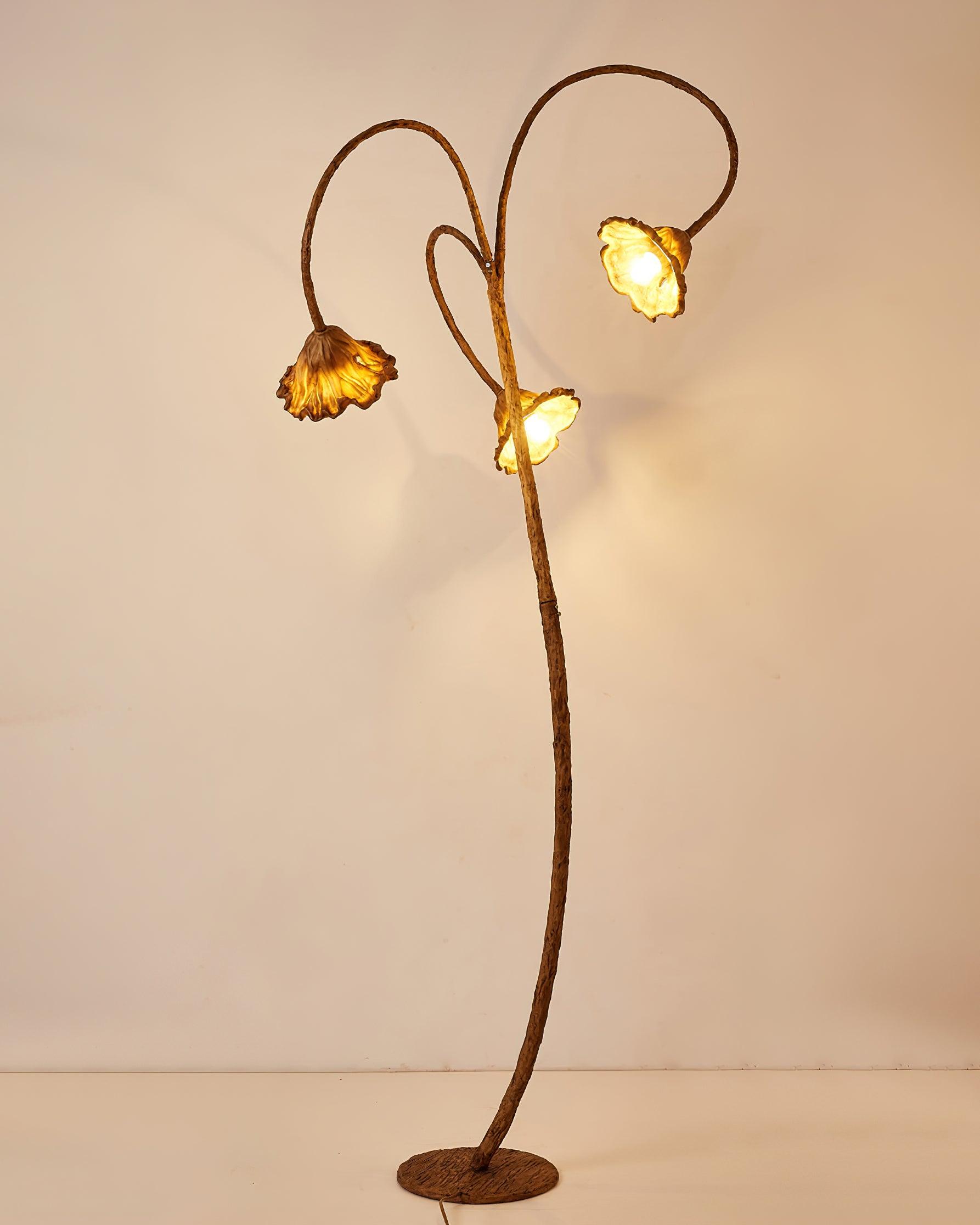 Ailo Natural Resin Floor Lamp