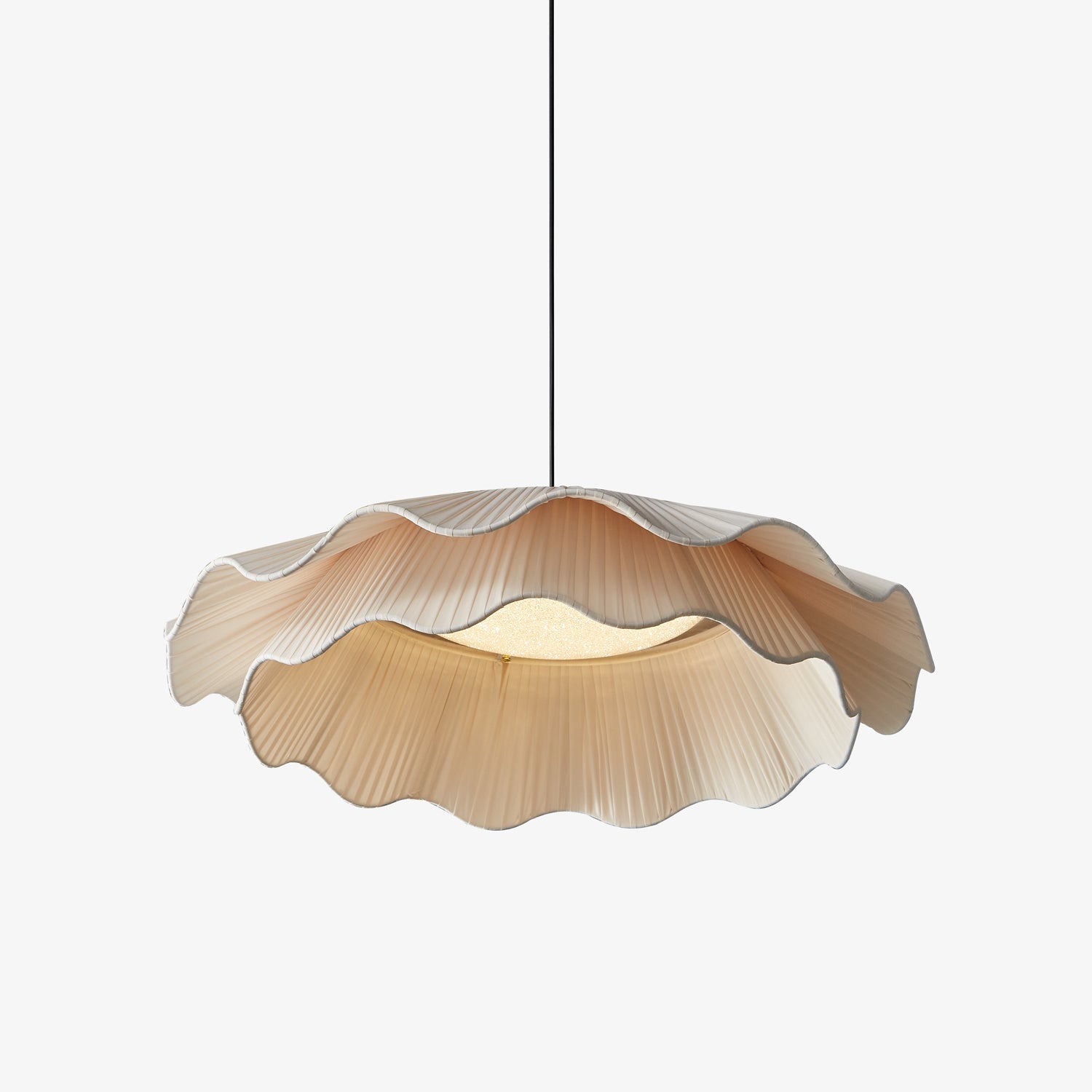 Stonewood Fabric Wave Pendant Light