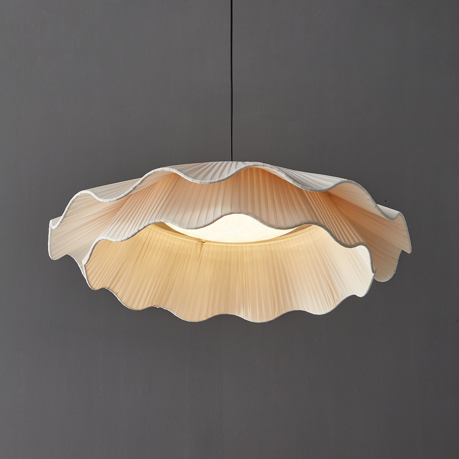 Stonewood Fabric Wave Pendant Light