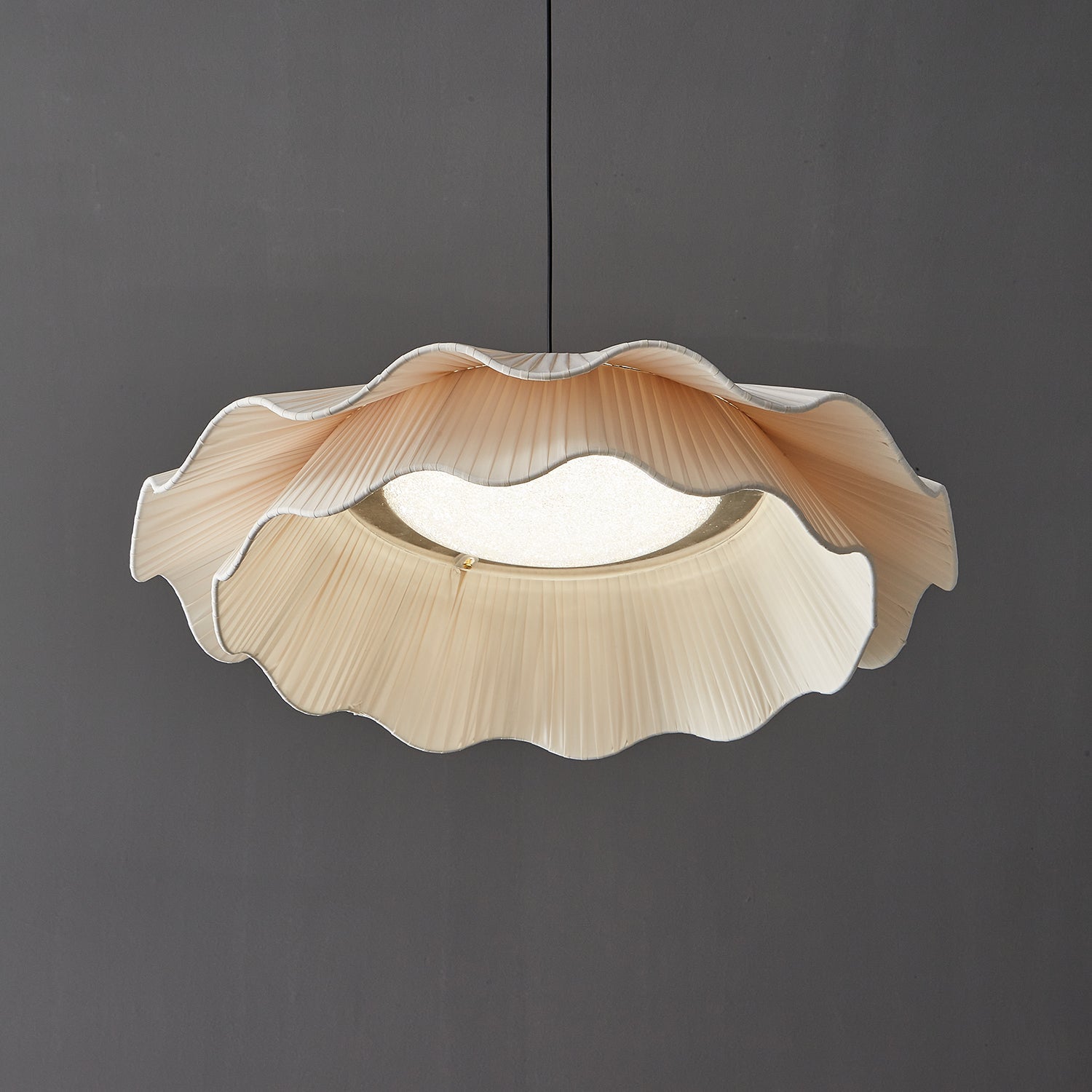Stonewood Fabric Wave Pendant Light