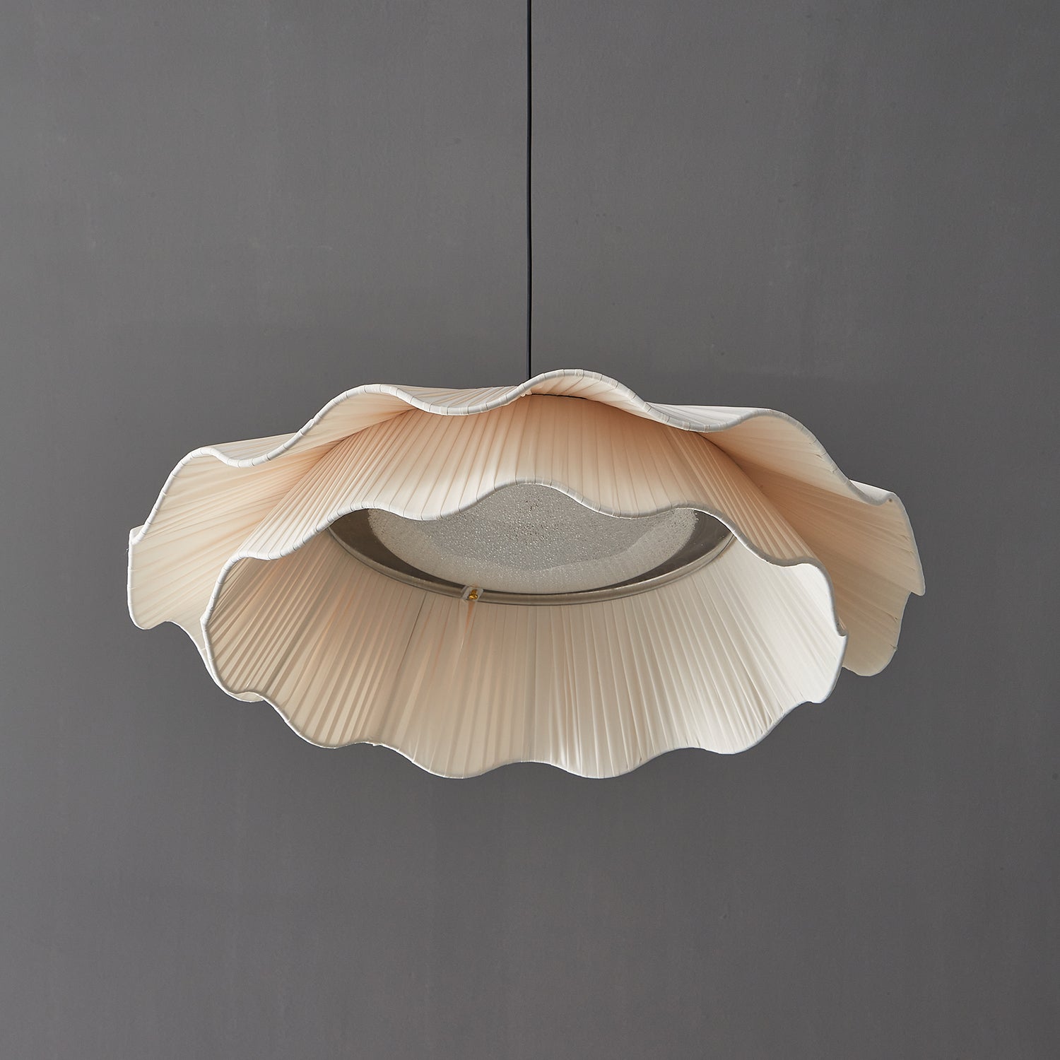 Stonewood Fabric Wave Pendant Light