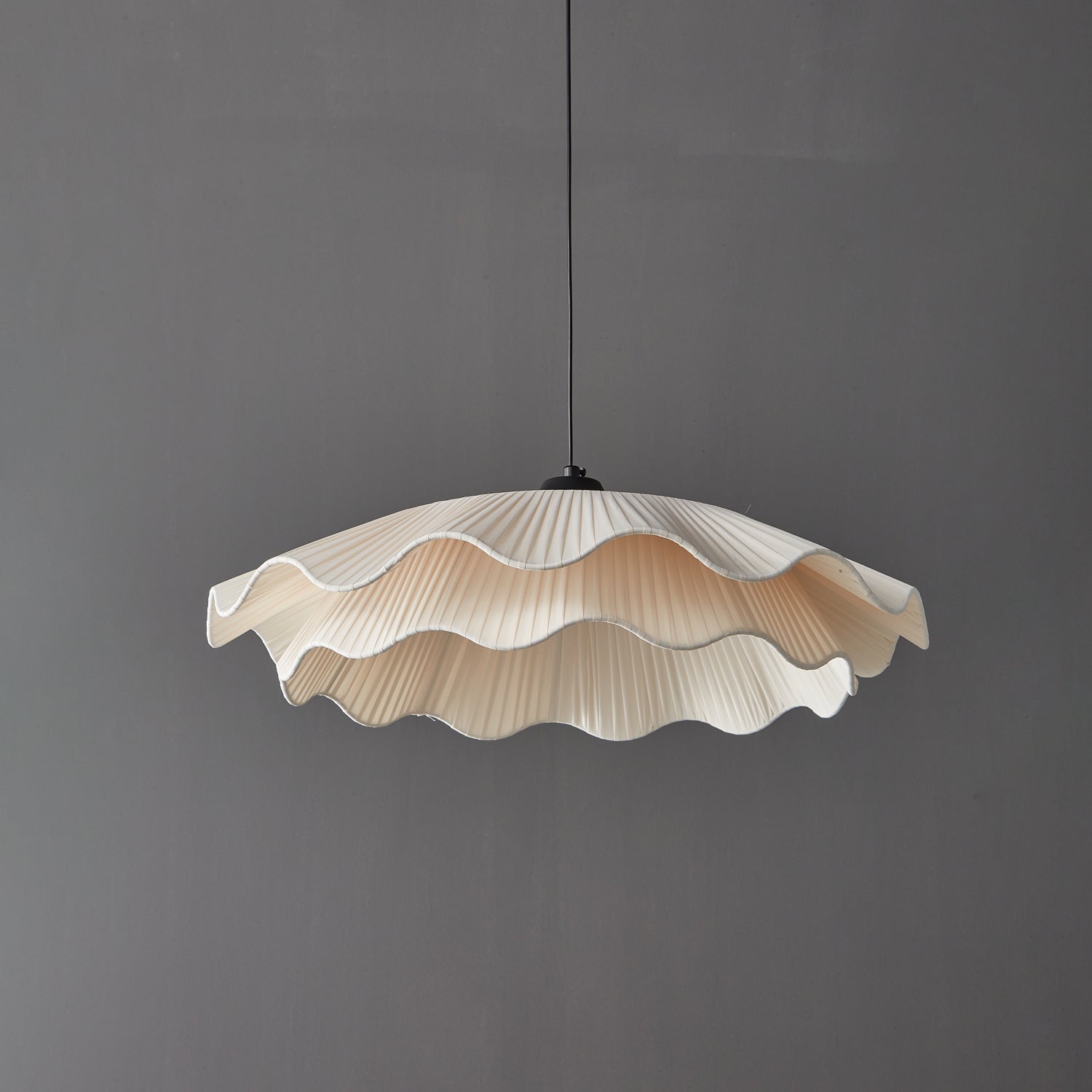 Stonewood Fabric Wave Pendant Light