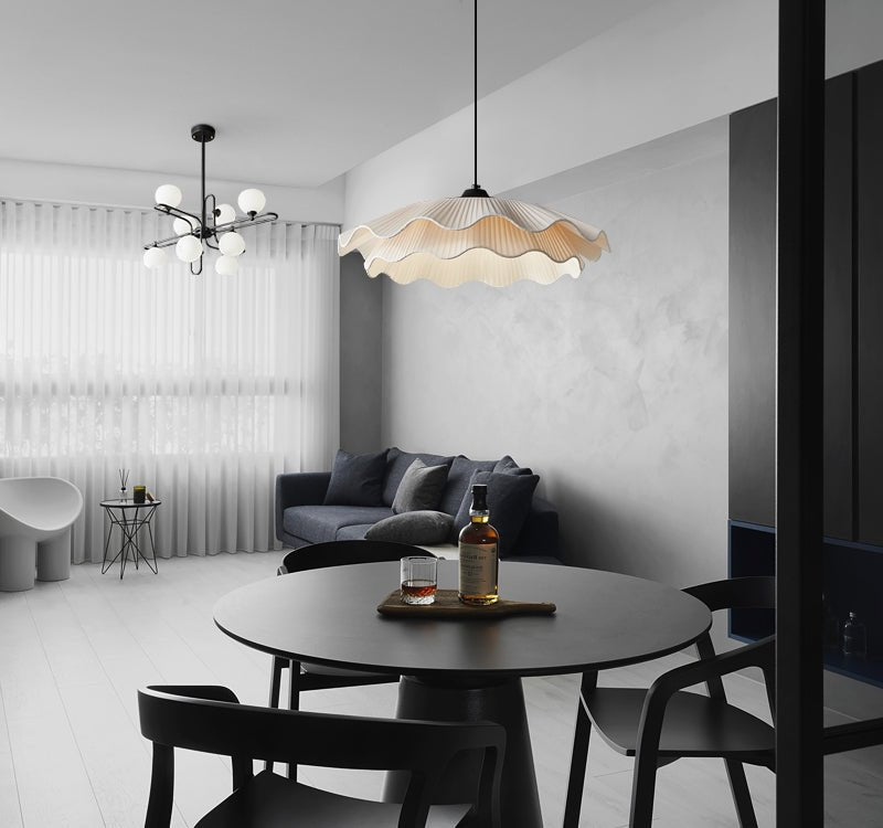 Stonewood Fabric Wave Pendant Light