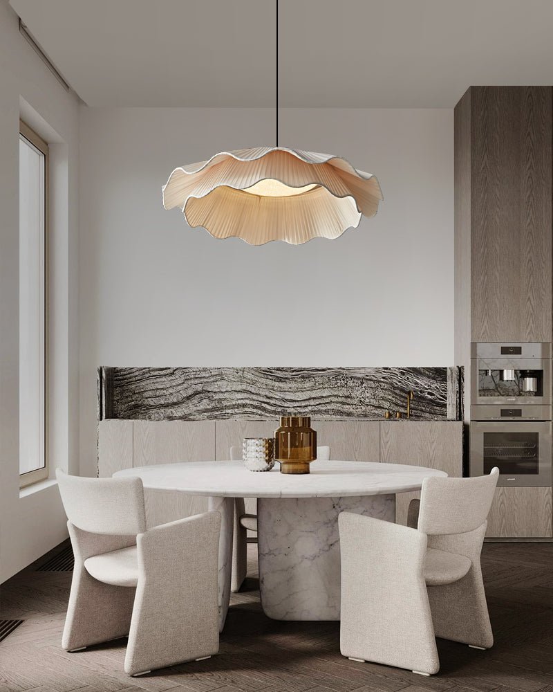 Stonewood Fabric Wave Pendant Light