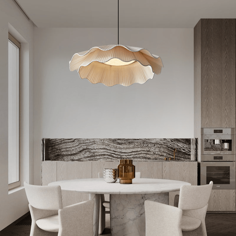 Stonewood Fabric Wave Pendant Light