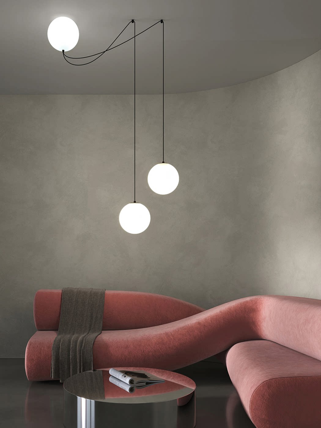 Asteris Noctis Globe Pendant Lamp