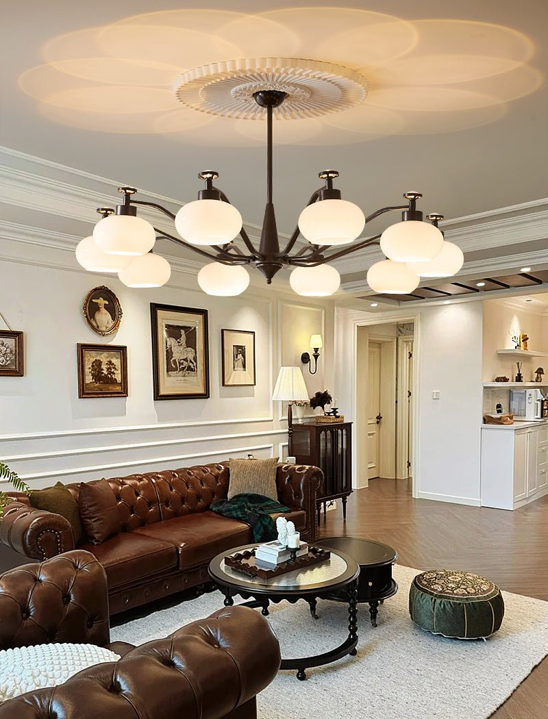 Althaen Elegance Vintage Glass Chandelier