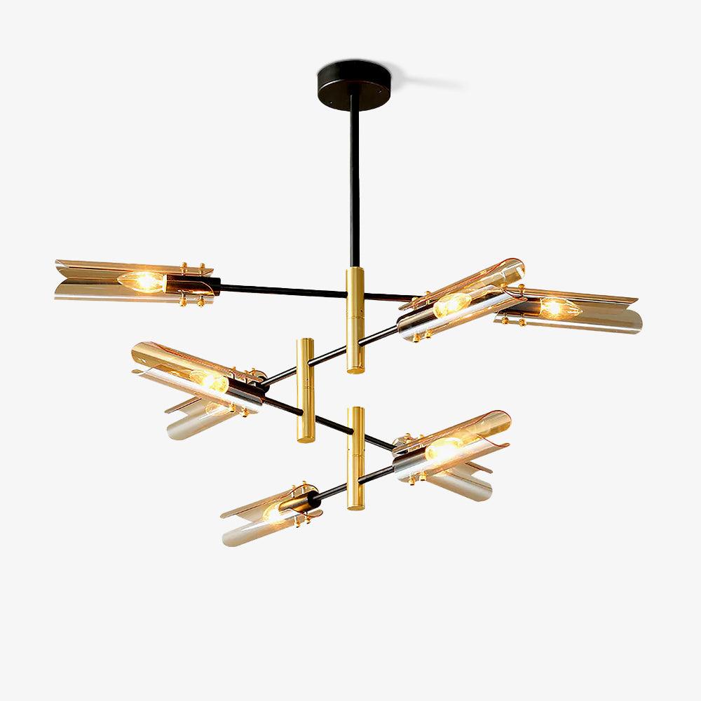 Eloz Chandelier Double 6-Light Modern